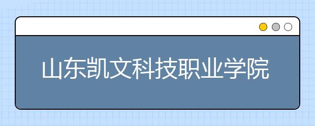 山东凯文科技职业学院等山东省三所民办高校申请升格本科！