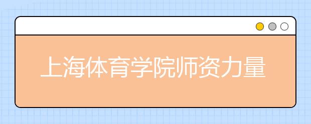 上海体育学院师资力量如何
