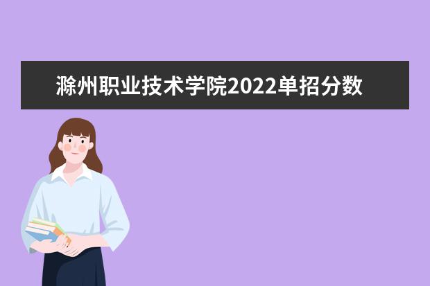 滁州职业技术学院2022单招分数线是多少