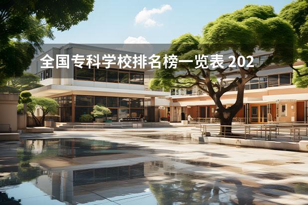 全国专科学校排名榜一览表 2022全国专科学校排名