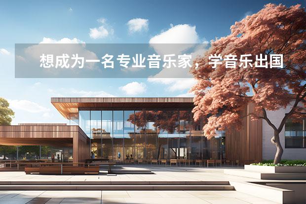 想成为一名专业音乐家，学音乐出国留学一年费用是多少？