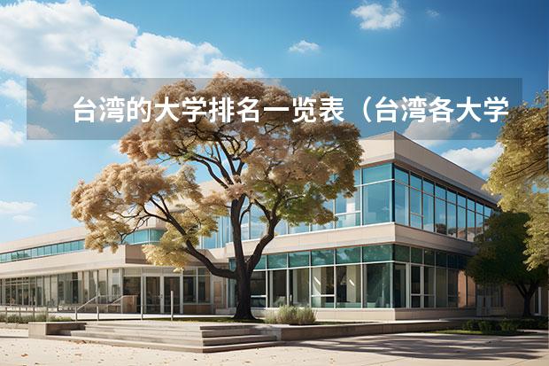 台湾的大学排名一览表（台湾各大学排名一览表）